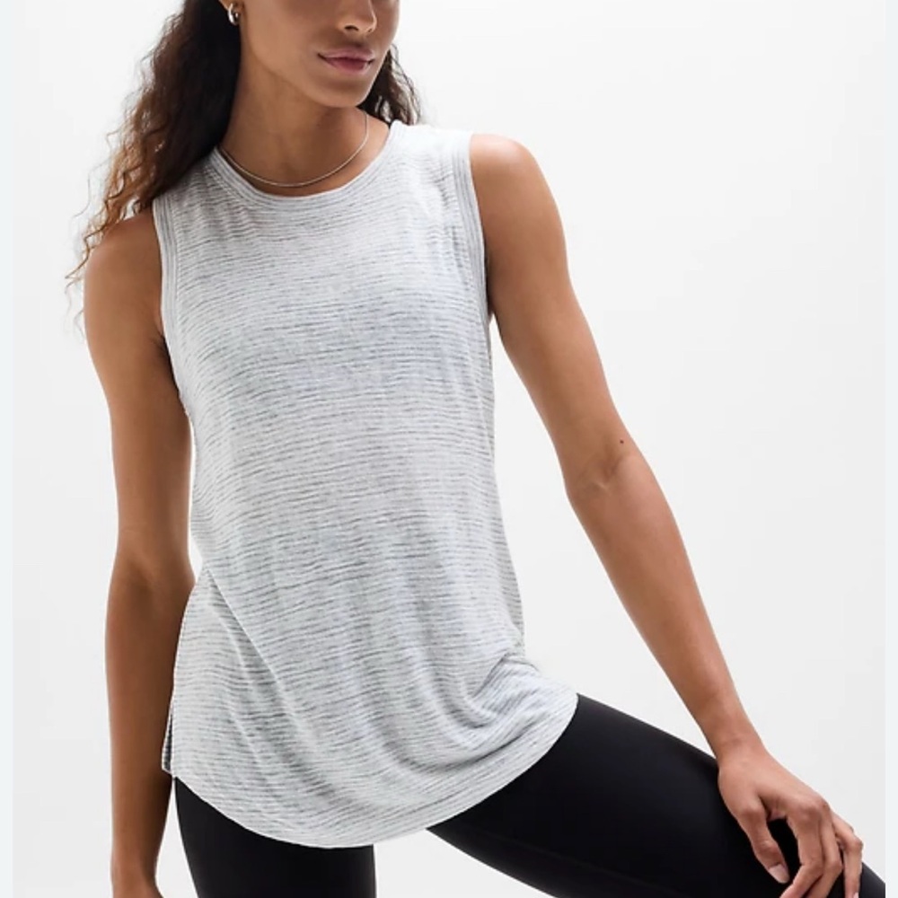 Athleta Light Gray Breezy Tank